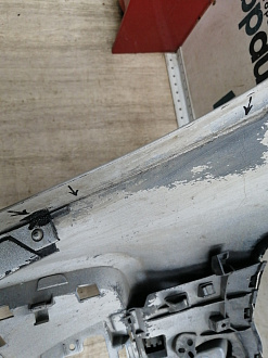 AA045808; Бампер передний, S-line; под паркт.; под омыват. (4G8 807 437 F) для Audi A7 I Sportback (2010-2014)/БУ; Оригинал; Р2, Удовлетворительное; 