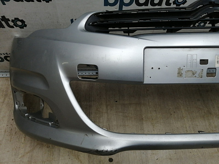 AA045228; Бампер передний; без паркт.; без омыват. (9676285080A) для Citroen C4 II HB (2011-2016)/БУ; Оригинал; Р2, Удовлетворительное;