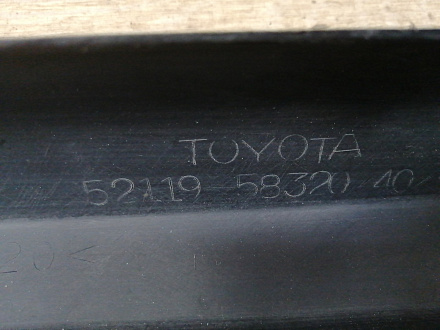 AA036473; Бампер передний; под паркт.; под омыват. (52119-58320) для Toyota Alphard II (2010 — 2014)/БУ; Оригинал; Р1, Мелкий дефект; 
