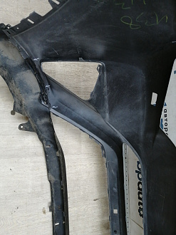 AA044917; Бампер передний; без паркт.; под омыват. (52119-0R180) для Toyota Rav4 40 рест. (2015 — 2019)/БУ; Оригинал; Р1, Мелкий дефект; 