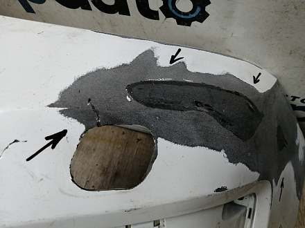 AA044979; Бампер передний; без паркт.; под омыват. (86511-2W000) для Hyundai Santa Fe III (2012 - 2015)/БУ; Оригинал; Р2, Удовлетворительное; 