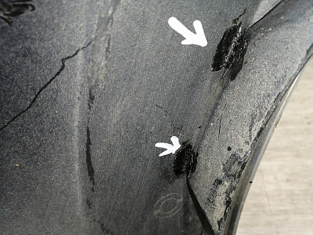 AA045408; Бампер передний; без паркт.; без омыват. (13225746) для Opel Astra/БУ; Оригинал; Р1, Мелкий дефект; 