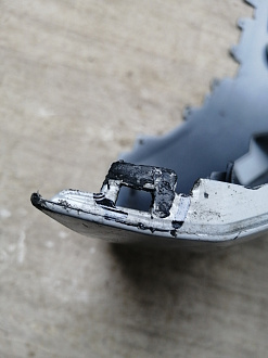 BA000254; Бампер передний, S-line; без паркт.; под омыват. (8R0 807 437 AC) для Audi Q5 I рест. (2012-2017)/БУ; Оригинал; Р1, Мелкий дефект; 