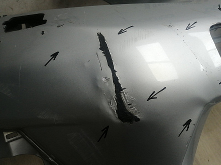 AA045988; Бампер передний; без паркт.; под омыват. (52119-12C70) для Toyota Corolla 150 рест. (2010-2013)/БУ; Оригинал; Р2, Удовлетворительное; 