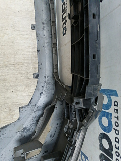 BA000161; Бампер передний; под паркт.; под омыват. (4G0 807 437) для Audi A6 C7/БУ; Оригинал; Р1, Мелкий дефект; 