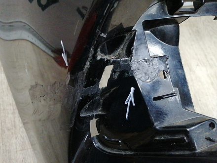 AA045630; Бампер передний; под паркт.; под омыват. (4G0 807 437) для Audi A6 C7/БУ; Оригинал; Р1, Мелкий дефект; 