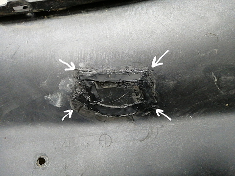 Фотография детали AA026696; Бампер передний; под паркт.; без омыват. (71101SZAZY00) для Honda Pilot II рест. (2011-2015)/БУ; Оригинал; Р1, Мелкий дефект; . Фото номер 13