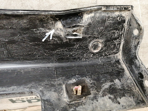 Фотография детали AA035222; Накладка порога правая (87752-B8000) для Hyundai Santa Fe Grand/БУ; Оригинал; Р1, Мелкий дефект; . Фото номер 9