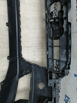 BA000166; Бампер передний; под паркт.; под омыват. (4G0 807 437) для Audi A6 C7/БУ; Оригинал; Р1, Мелкий дефект; 