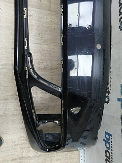 AA044394; Бампер передний; под паркт.; под омыват. (5СU807221) для Volkswagen Jetta VI (2010- 2014)/БУ; Оригинал; Р1, Мелкий дефект; 
