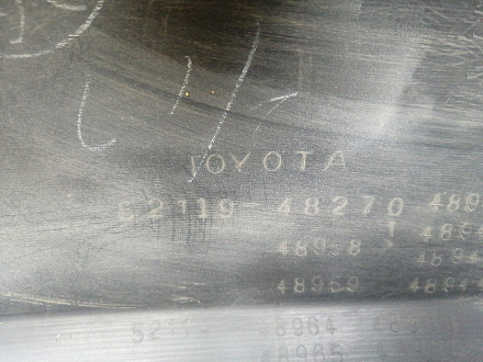 AA046048; Бампер передний; под паркт.; под омыват. (52119-48270) для Lexus RX III (2009 — 2012)/БУ; Оригинал; Р1, Мелкий дефект; 