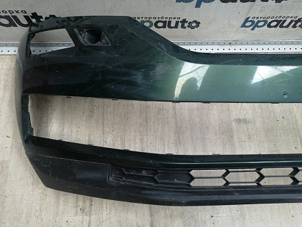 AA046162; Бампер передний; без паркт.; под омыват. (562 807 221) для Skoda Kodiaq I (2016- 2021)/БУ; Оригинал; Р1, Мелкий дефект; 