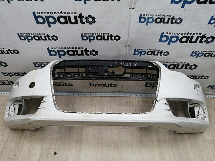 AA045627; Бампер передний; под паркт.; под омыват. (4G0 807 437) для Audi A6 C7/БУ; Оригинал; Р1, Мелкий дефект; 