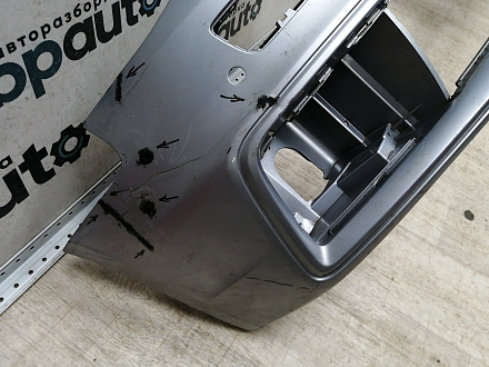 AA045706; Бампер передний, S-line; под паркт.; под омыват. (8K0 807 437 S) для Audi A4 B8/БУ; Оригинал; Р2, Удовлетворительное; 