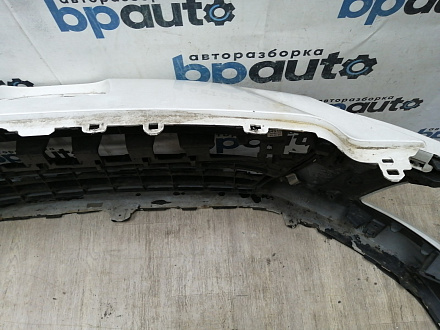 AA044864; Бампер передний; без паркт.; под омыват. (9674576177) для Peugeot 308 I рест. (2011-2015)/БУ; Оригинал; Р1, Мелкий дефект; 