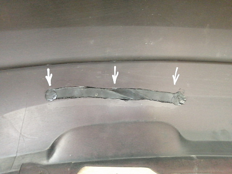 Фотография детали AA042866; Бампер задний; без паркт. (6RU807421) для Volkswagen Polo V Sedan (2010-2014)/БУ; Оригинал; Р2, Удовлетворительное; . Фото номер 12