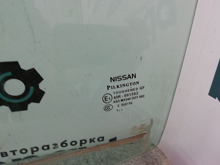 AA006032; Стекло двери переднее левое (80301JD000) для Nissan Qashqai/БУ; Оригинал; Р0, Хорошее; 