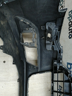 BA000165; Бампер передний; под паркт.; под омыват. (4G0 807 437) для Audi A6 C7/БУ; Оригинал; Р1, Мелкий дефект; 