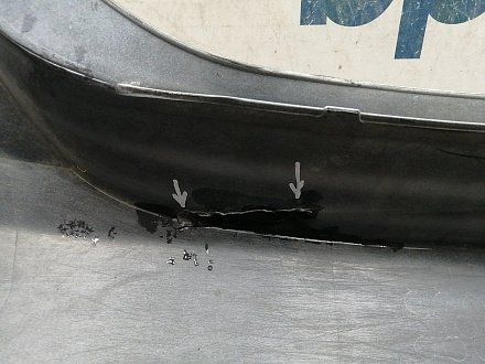 AA044345; Бампер задний; без паркт. (52159-12B30) для Toyota Corolla 150 рест. (2010-2013)/БУ; Оригинал; Р1, Мелкий дефект; 