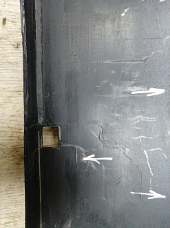 AA045333; Бампер передний; без паркт.; без омыват. (602002457АА) для EXEED LX I рест. 2 (2023-н.в.)/БУ; Оригинал; Р1, Мелкий дефект; 