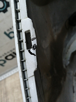 AA045616; Бампер задний; под паркт. (86611-4L700) для Hyundai Solaris I рест. HB (2014- 2016)/БУ; Оригинал; Р1, Мелкий дефект; 