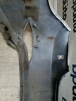 BA000140; Бампер задний; без паркт. (86611-4L500) для Hyundai Solaris I рест. Sedan (2014- 2016)/БУ; Оригинал; Р1, Мелкий дефект; 