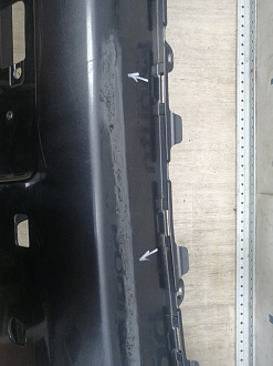 AA046003; Бампер передний; под паркт.; под омыват. (52119-60E01) для Toyota Land Cruiser Prado 150 (2010 — 2013)/БУ; Оригинал; Р1, Мелкий дефект; 