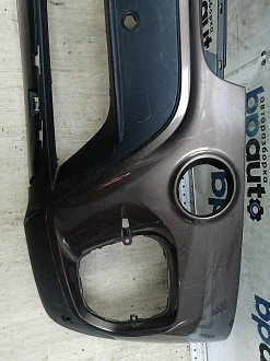 AA046483; Бампер передний; под паркт. (51117210763) для BMW Х5 II (E70) рест. (2010-2013)/БУ; Оригинал; Р1, Мелкий дефект; 
