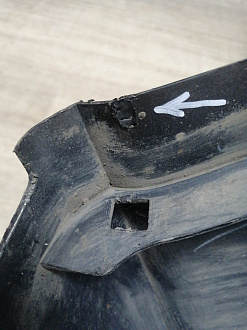 AA045641; Бампер передний; под паркт.; под омыват. (4G8 807 437) для Audi A7 I Sportback (2010-2014)/БУ; Оригинал; Р1, Мелкий дефект; 