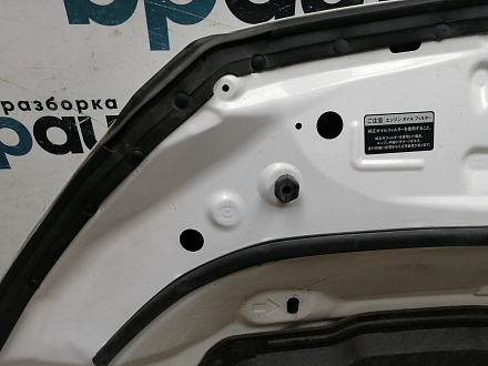 AA045289; Капот (KDY35231XA) для Mazda CX-5/БУ; Оригинал; Р1, Мелкий дефект; (34K) Белый перламутр