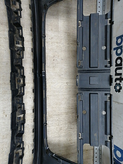 AA045530; Бампер передний; под паркт.; под омыват. (4L0 807 437 H) для Audi Q7 I рест. (2010-2015)/БУ; Оригинал; Р1, Мелкий дефект; 