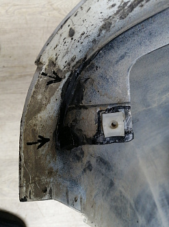 BA000170; Бампер передний, S-line; под паркт.; под омыват. (8T0 807 437 D) для Audi A5/БУ; Оригинал; Р1, Мелкий дефект; 