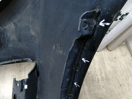 AA045530; Бампер передний; под паркт.; под омыват. (4L0 807 437 H) для Audi Q7 I рест. (2010-2015)/БУ; Оригинал; Р1, Мелкий дефект; 