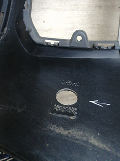 AA045782; Бампер передний, AMG; под паркт.; под омыват. (A1668854425) для Mercedes-Benz M-klasse III (W166) (2011-2015)/БУ; Оригинал; Р1, Мелкий дефект; 